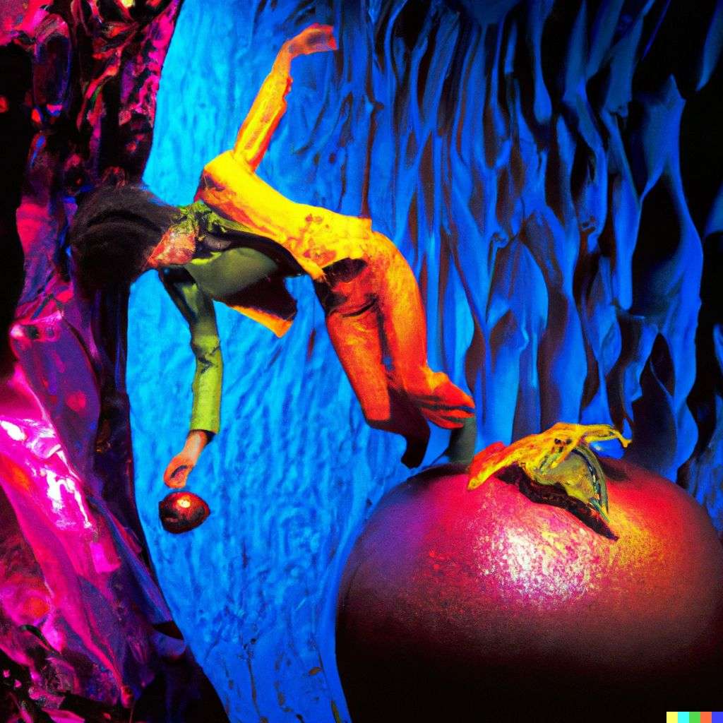 the discovery of gravity, photograph taken by David LaChapelle